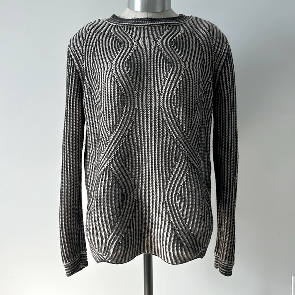 Jana 100% Cotton Knit Wavy Design Sweater